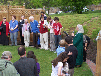 scene from dedication ceremony